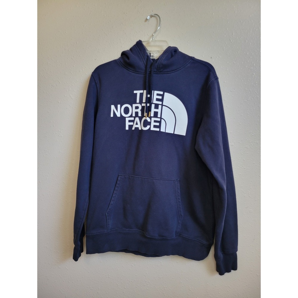 The‎ North Face Black Fleece Pullover Hoodie with Logo Sz M